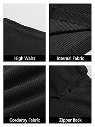 Wenrine Womens Mini Skirt High Waisted Basic Casual