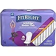 FitRight Incontinence Bladder Control Pads, Maximum Absorbency, 5.5" x 13.75", 10 Count (Pack of 12)