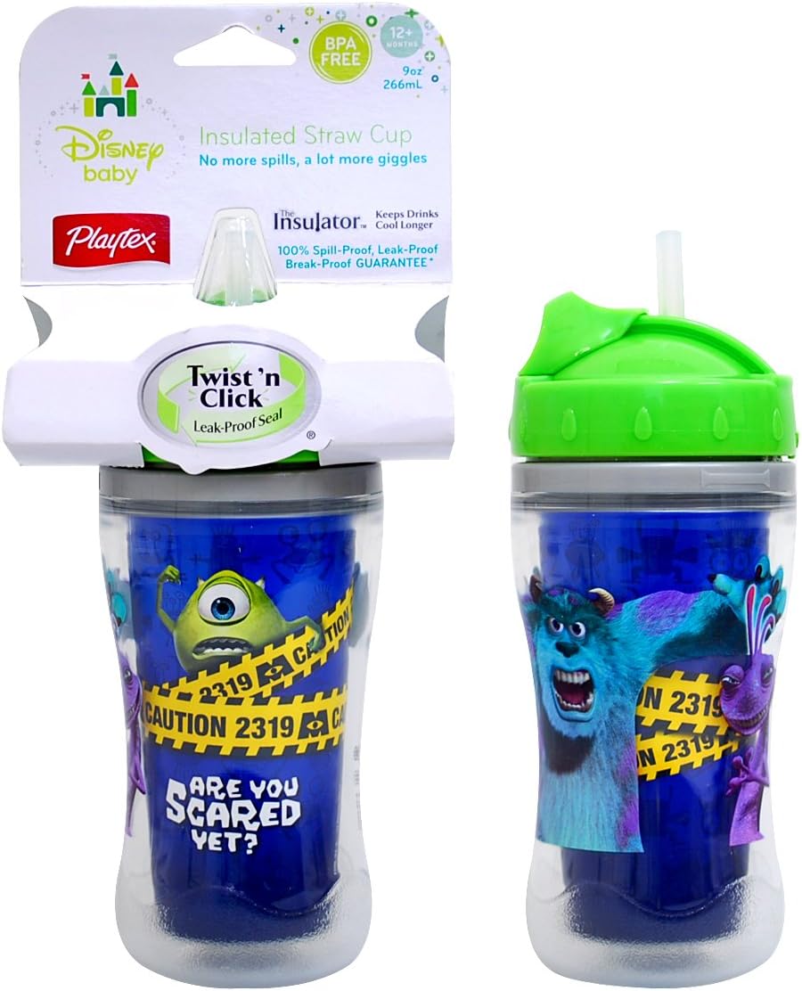 Amazon ディズニー Disney Monsters Inc Insulated Straw Cup B モンスターズインク 保冷 ストローカップ B トレーニングマグ ベビーマグ ベビー マタニティ 通販