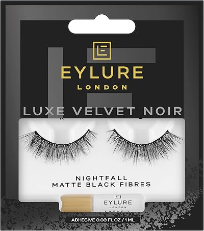 Eylure Luxe Velvet Noir Nightfall False Lashes Luxury Faux Mink Reusable