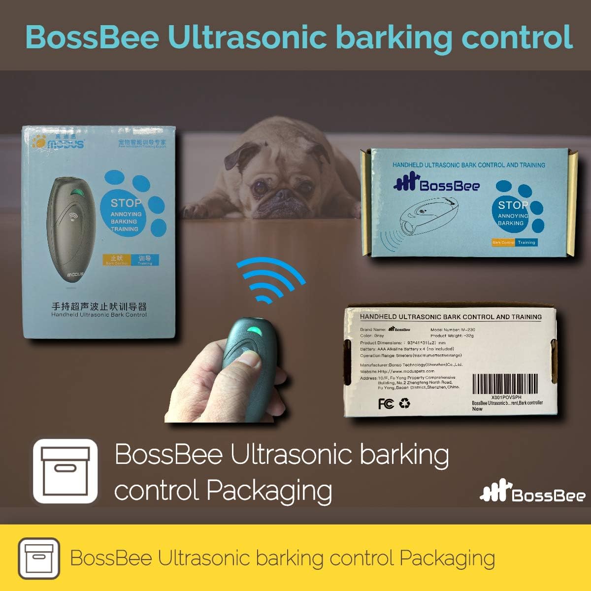 bossbee ultrasonic barking control