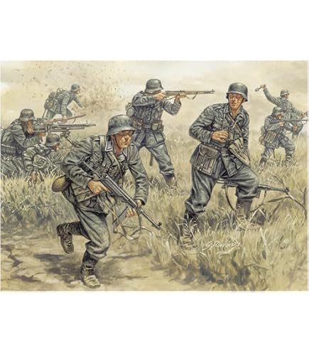 Amazon.com: Imex 528 1/72 WWII German Troops IMXS0528 : Arts