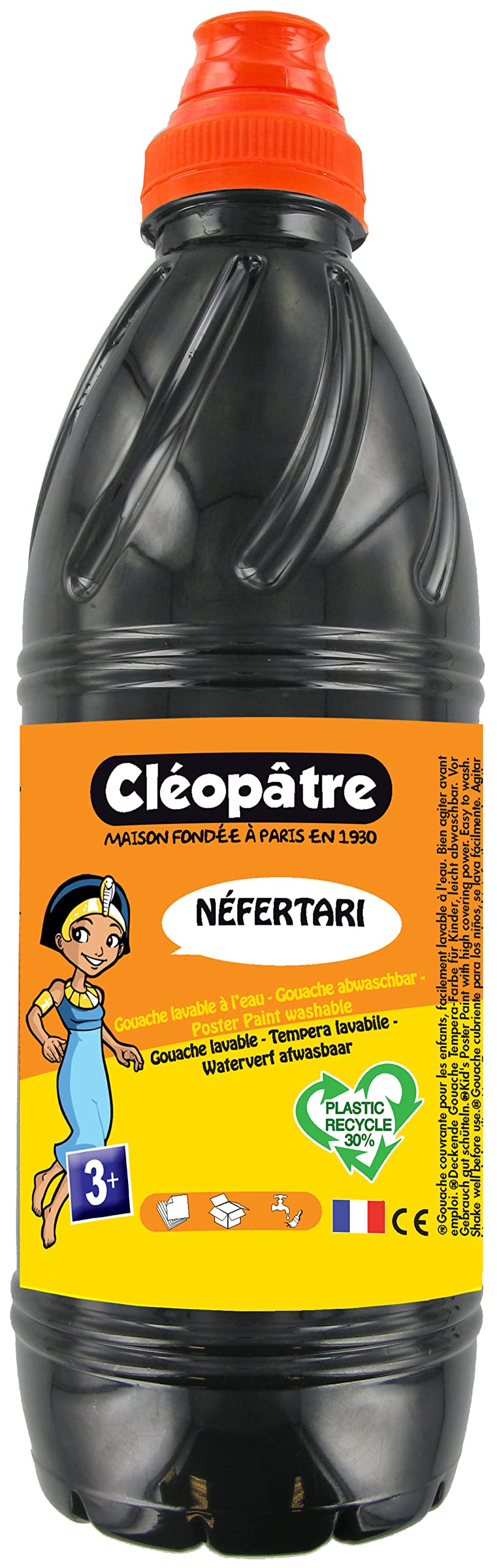 Cleopatra pgbb1-2 Gouache néfertari Baby Blue/White/Black, 34 x 25 x 27 cm