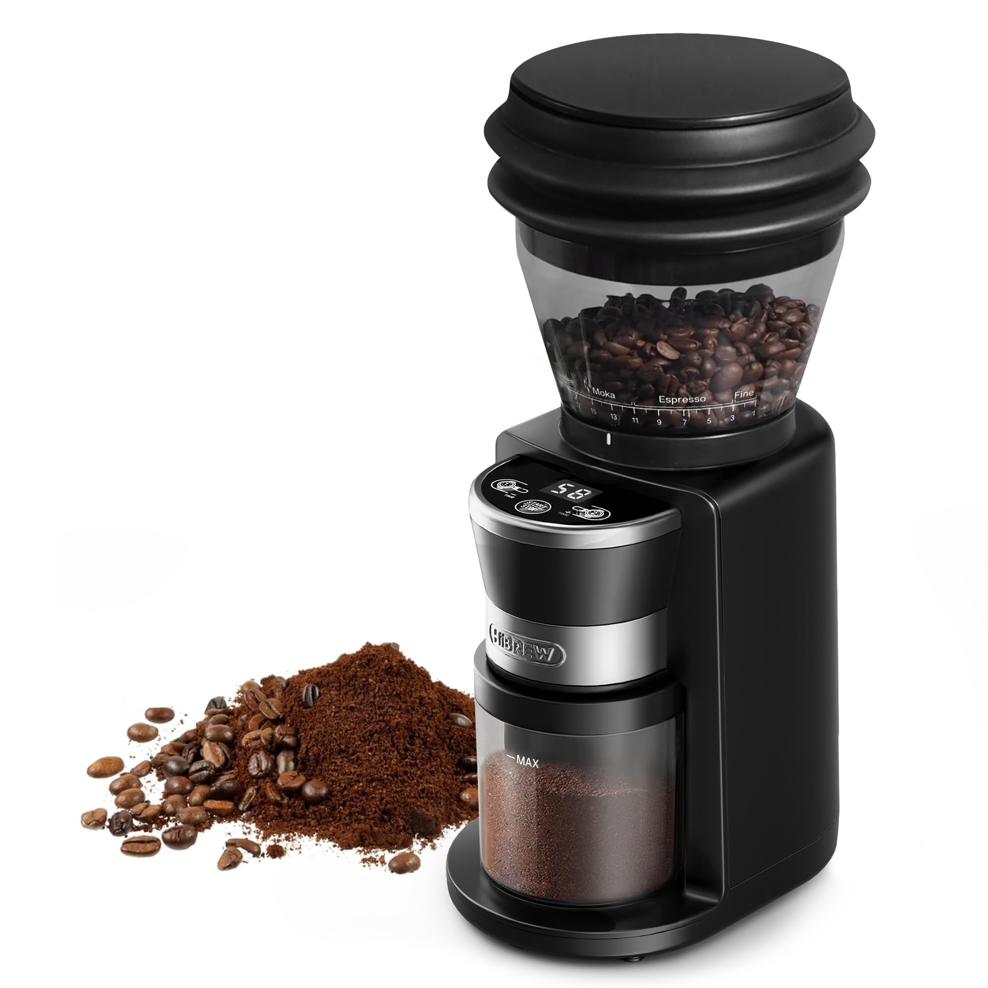 Photo 1 of HIBREW G3 Coffee Grinder, 31 Levels of Accuracy Settings, Electric Burr Grinder for Espresso/Mocha/Drip Coffee/Pour Over