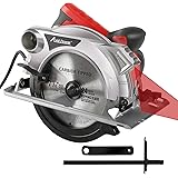 AVID POWER Circular Saw, 15 Amp Corded Circular Saw 7-1/4 Inch Electric Saw for Cutting Wood, Metal and Plastic, Solid Alumin