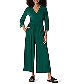 Amazon Essentials Women's Relaxed-Fit Matte Jersey Jumpsuit