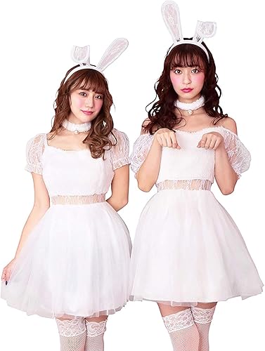 Amazon ホワイト バニーガール カチューシャー 白 ウサギ耳 ウサギ ラビット うさぎ 兔 兎 耳 レース 半袖 イースター バニー フリーサイズ かわいい セクシー コスプレ コスプレ衣装 衣装 コスチューム ハロウィン 文化祭 忘年会 仮装 Halloween イベント S Cs 6f538 Amazon ホワイト バニーガール カチューシャー 白 ウサギ耳 ウサギ ラビット うさぎ 兔 兎 耳 レース 半袖 イースター バニー フリーサイズ かわいい セクシー コスプレ コスプレ衣装 衣装 コスチューム ハロウィン 文化祭 忘年会 仮装 Halloween イベント S Cs 6f538