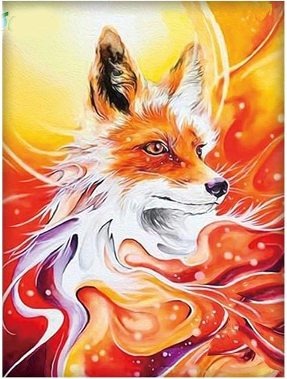 Fantacy123 5D Diy Diamond Painting Fox Diamond Embroidery Full Square