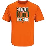 Smack Apparel Straight Outta The 305 T-Shirt for Miami College Fans (SM-5XL)