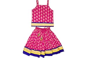 Chandrakala Kids Lehenga Choli Set for Girls (KL101-P)