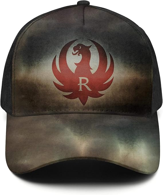 RugerRedLogo Camo Hat for Mens Womens Sun Hat Adjustable Outdoor Visor Hats Dance Hat Caps
