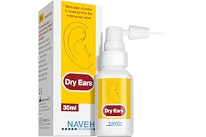 NAVEH PHARMA Dry Ears -Swimmers Ear Drops Spray - Ear Drying Drops for Swimmers Adults and Kids/Remove Water Trapped in Ears and Prevent Pain, Infection, and Hearing Loss (1 Fl Oz)