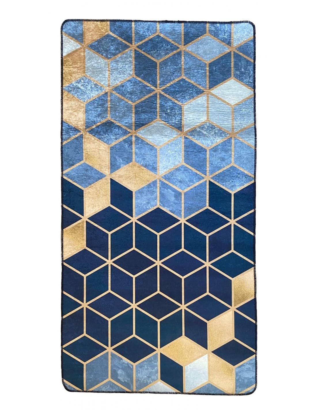 MANI TEXTILE TPS_LUXE_BLU_50 Rug Polyester 50 x 80 cm