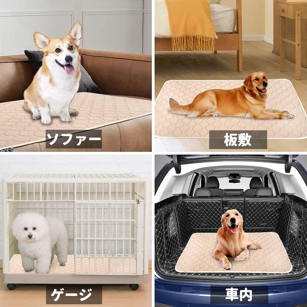 Amazon ペットシーツ 洗える 猫 犬用 おしっこパッド ペット用 トイレ下敷きマット 速乾 洗える 大判サイズ 多頭飼いに最適 ベージュ 2枚セット Uligota パッド 床保護シート 通販 Amazon ペットシーツ 洗える 猫 犬用 おしっこパッド ペット用 トイレ下敷きマット 速乾 洗える 大判サイズ 多頭飼いに最適 ベージュ 2枚セット Uligota パッド 床保護シート 通販
