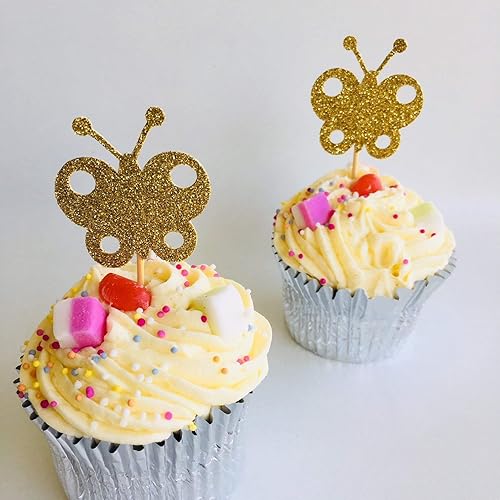 Amazon Com Butterfly Cupcake Toppers 12 Toppers Per Pack