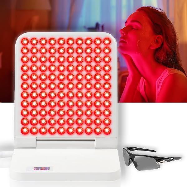 MICROENE RED LIGHT THERAPY LAMP, 110 TRI-CHIP LEDS,...