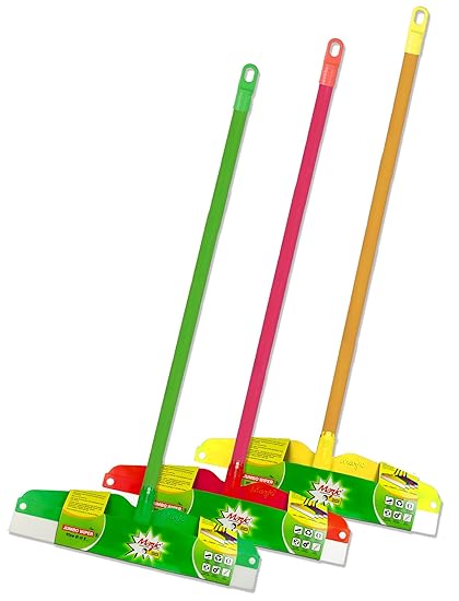 Mazic Wiper for Floor/Bathroom Cleaning with Long Handle (3 Units) Combo Pack