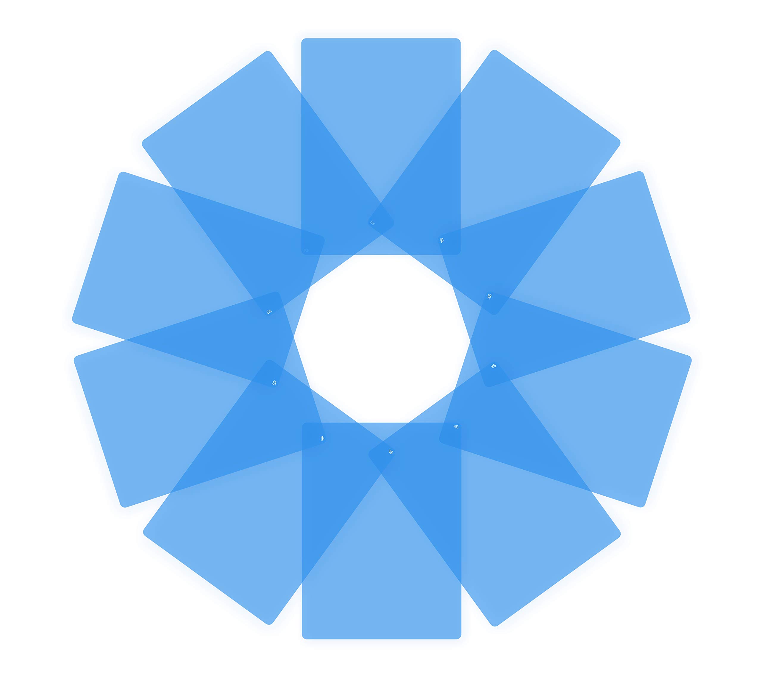 Dyslexia-Friendly Tinted A4 Page Overlays - Sky (Pack of 10) - by Crossbow Education Dyslexia and Visual Stress Specialists