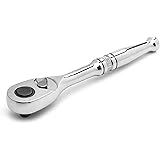 SATA 1/4-Inch Drive 72-Tooth Quick-Release Ratchet with a Teardrop Head, Polished Chrome Finish - ST11971U