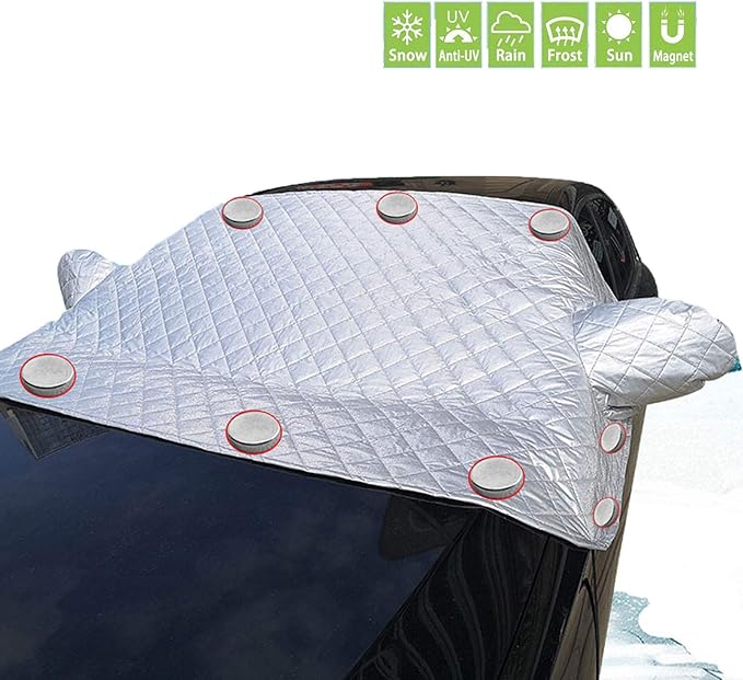 2021 Upgrade Car Windshield Snow Cover, Snow Ice Frost UV Cover for Car