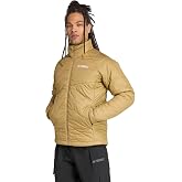 adidas Mens Terrex Multi Synthetic Insulated Jacket Hiking Athletic Outerwear Casual - Black