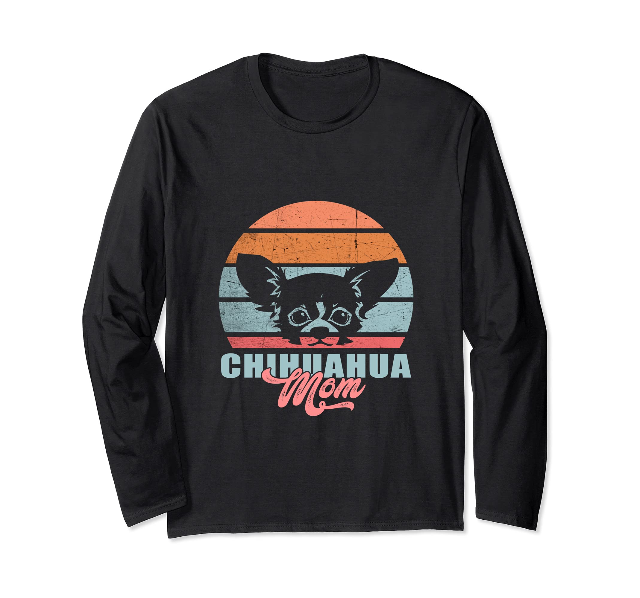 Chihuahua Mom Pet Animal Puppy Paws Dog Breed Bone Dogs Paw Long Sleeve T-Shirt