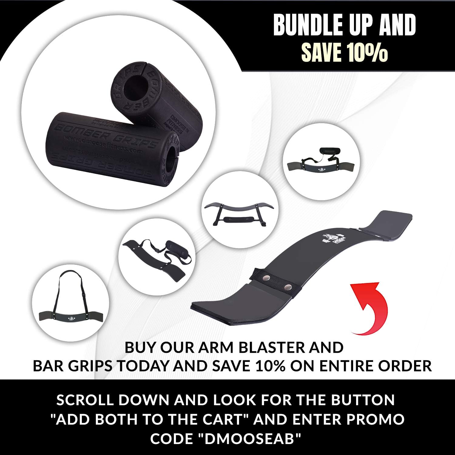 DMoose Fitness Arm Curl Blaster for Bicep Body Building and Muscle Strength Gains, Contoured and Adjustable Isolate for Curling and Weightlifting, Well Balanced Support : Sports & Outdoors