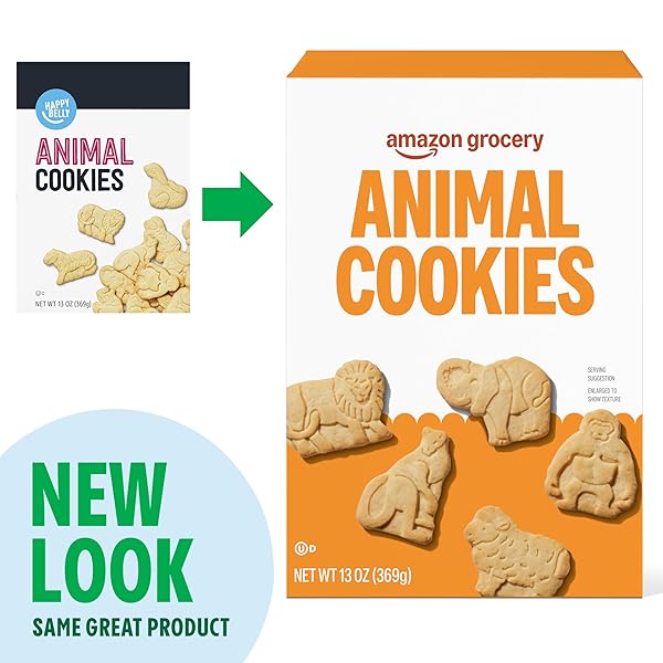 AMAZON GROCERY, ANIMAL COOKIES, 13 OZ