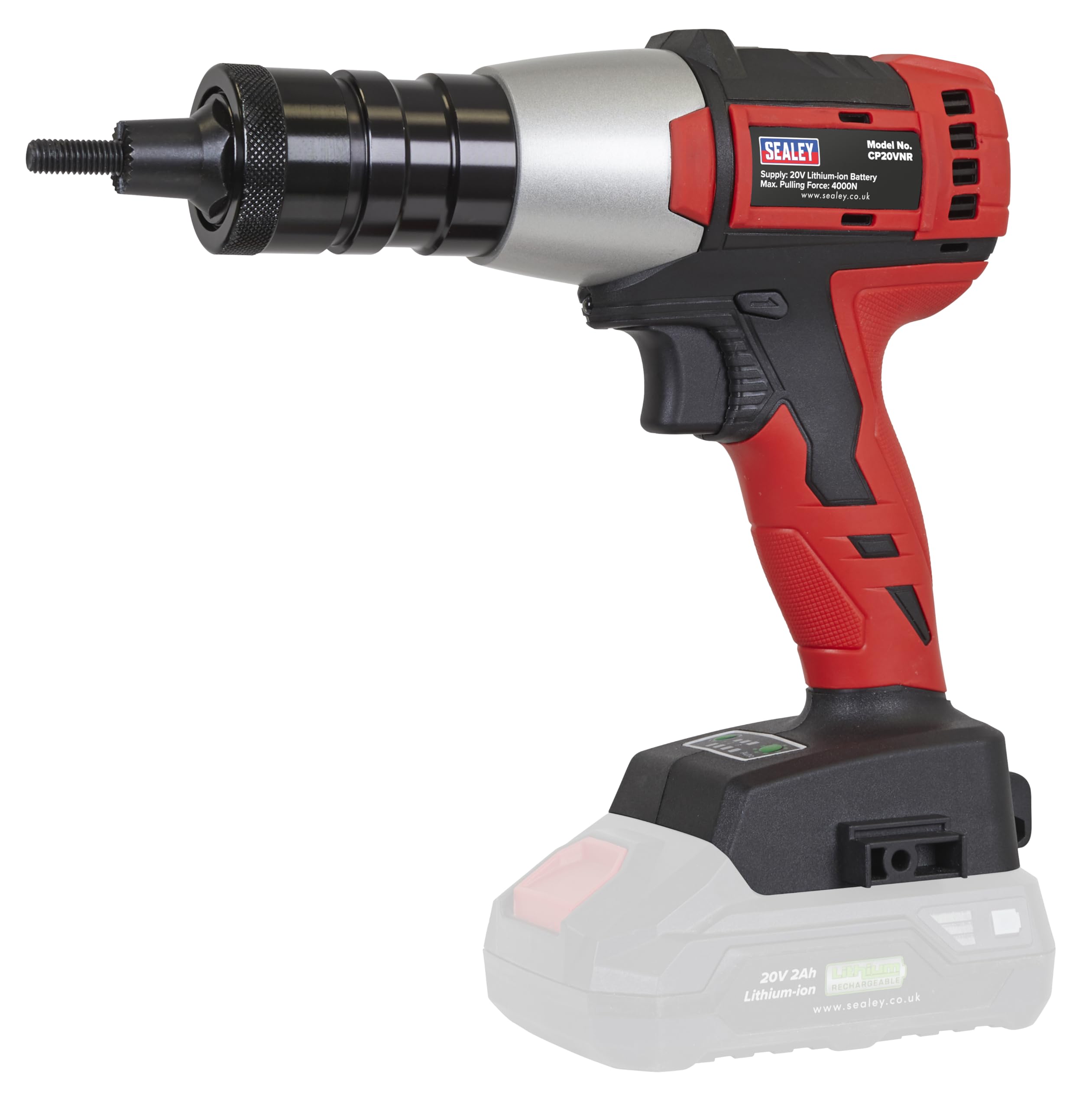 Sealey 20V SV20 Brushless Cordless Nut Riveter - Body Only - CP20VNR