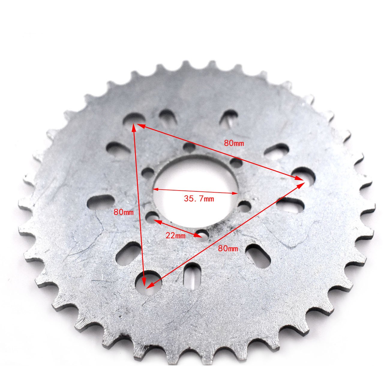Drive Train 44T Wheel Sprocket Fit 415 Chain 49cc 50cc 60cc 66cc 80cc 2