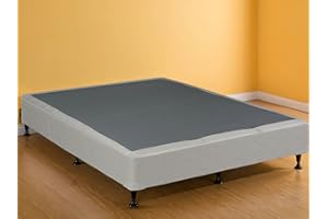 Greaton Fully Assembled Wood Traditional Box Spring/Foundation for Mattress Set, 75" X 30", White With Black Tape