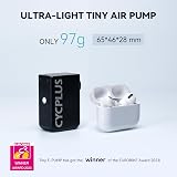 CYCPLUS Tiny Electric Bike Pump 100PSI Type-C Portable Award 2023 view 2