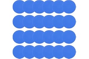 PATIKIL 4 Inch Poly Spot Markers, 24Pcs Non Slip Rubber Floor Dots with Storage Bag Flat Agility Cones for Sports Training Ba