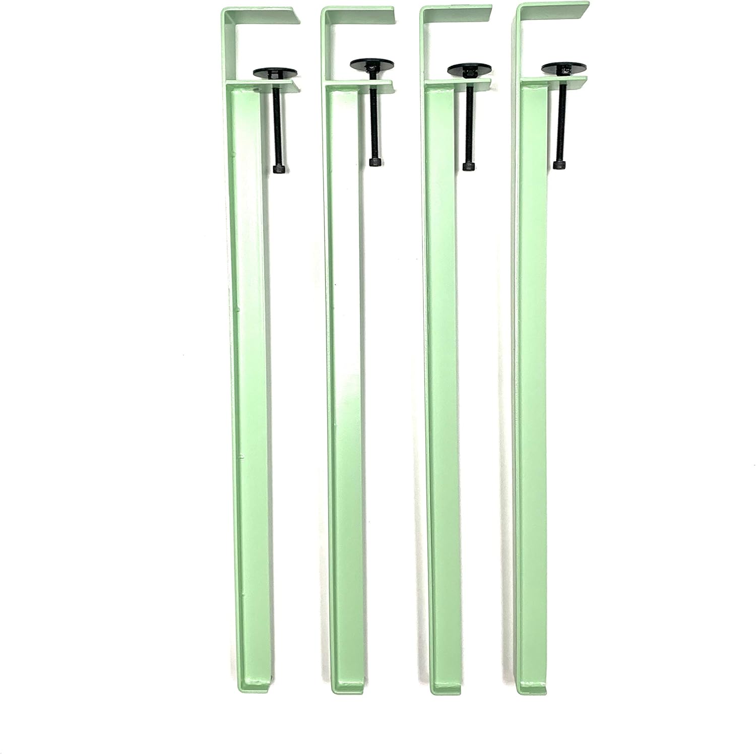 Home Ekkonomics Diy Modern Adjustable Table Leg Set Clamp Table Legs 28 Inch Set Of 4 Mint Green Amazon Co Uk Diy Tools