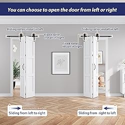 FREDBECK 24X84(Double 12x84) White Bifold Door