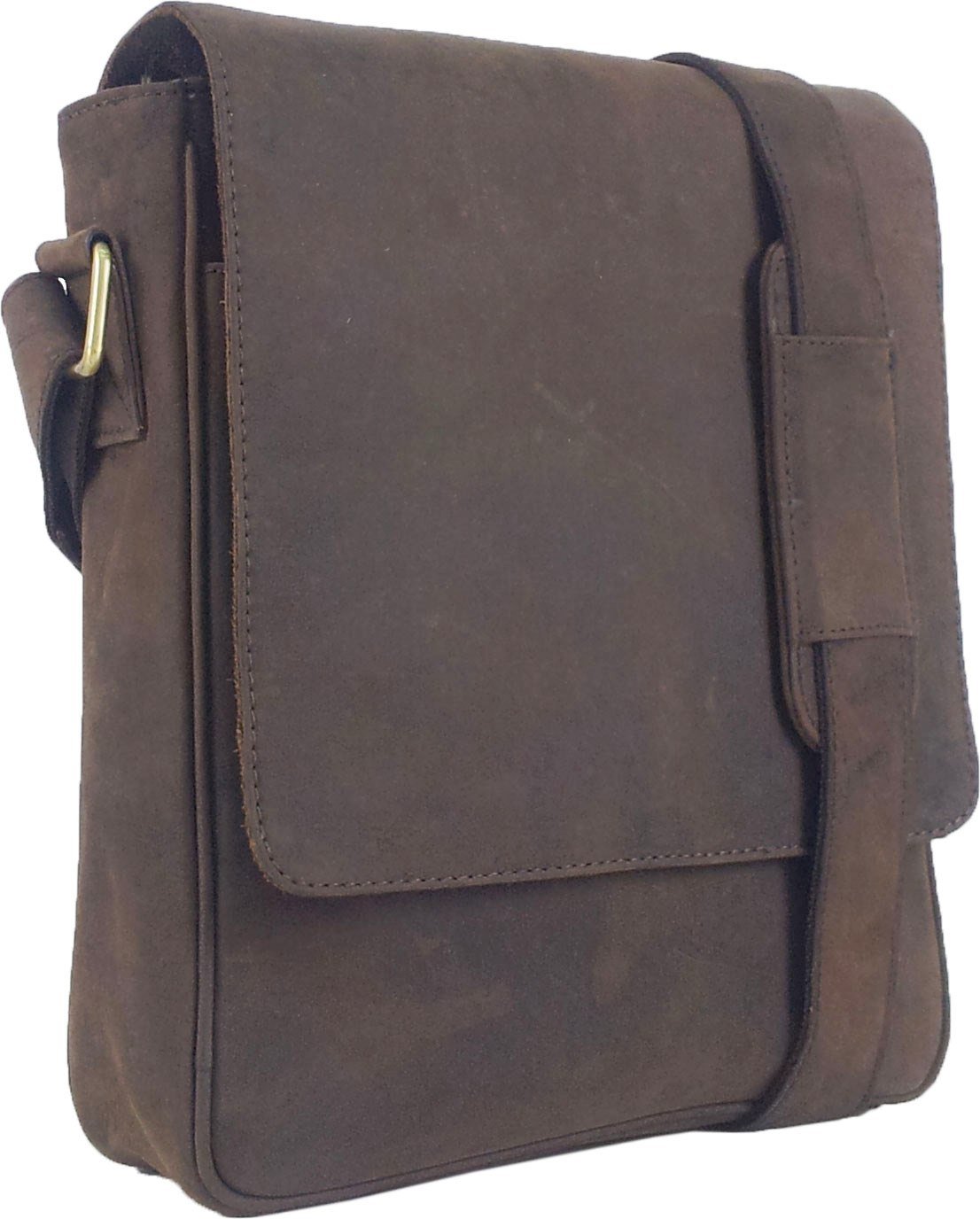 UNICORN Real Leather Brown ipad, Ebook or Tablets Messenger Bag #6F