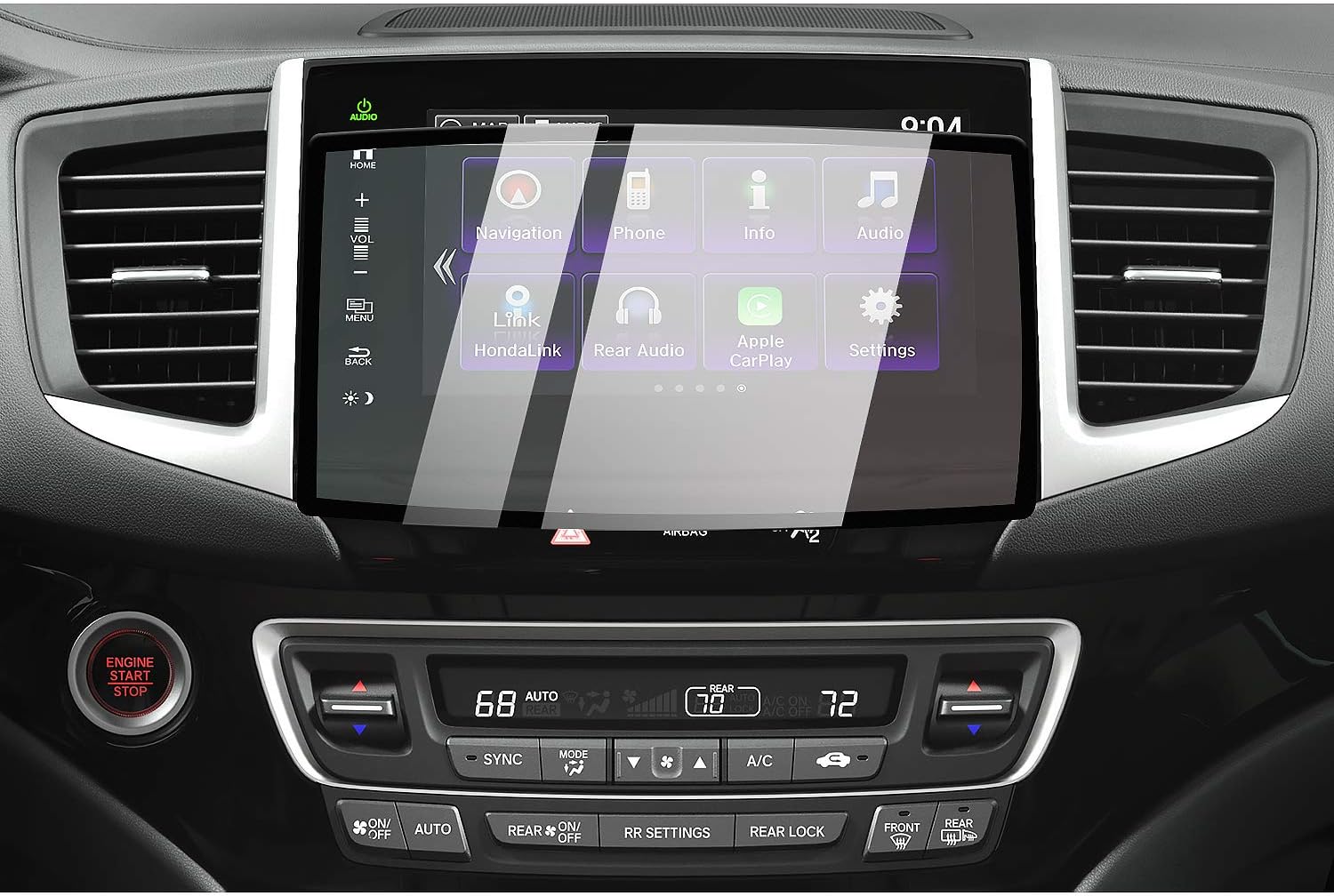 CDEFG 2016 2019 2020 Ridgeline Tempered Glass Navigation Screen