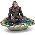 Marshall Home & Garden Big Foot Sasquatch Soaking in Pond 3.5 inch Resin Minature Outdoor Patio Lawn Figurine Statue for Garden - Woodland Knoll Collection