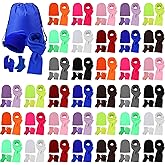 Shyyween 180 Pcs/36 Set Kids Winter Hats Gloves Scarf Socks with Bags Unisex Knit Beanie and Gloves Bulk Homeless Winter Gift Multicolor