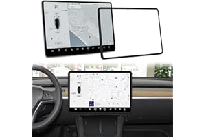 frani Screen Frame Protector Black Designed for Tesla Model 3 (2025-2017), Tesla Model Y (2025-2020),Interior Decor Accessories for Tesla Model Accessories