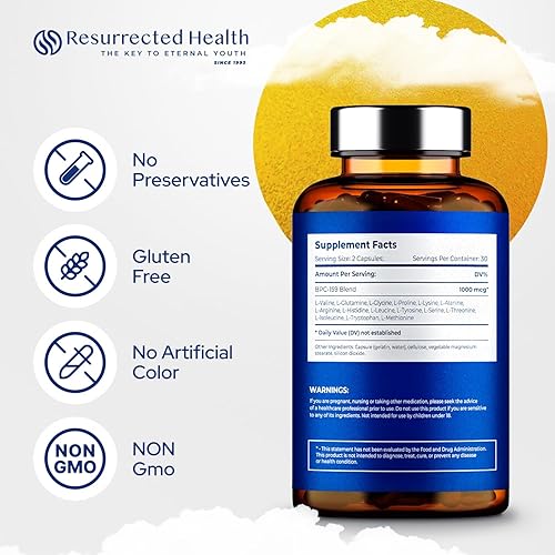 Ressurected Health BPC 157 Alternative - High Potency BPC-159 for Muscle &  Workout Recovery - Research Proven Quality - 60 Capsules, 1000 mcg in Kenya  | Whizz Supplements