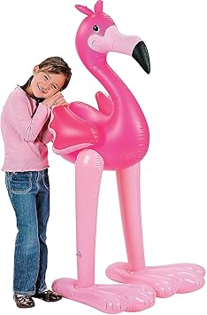 jumbo inflatable pink flamingo