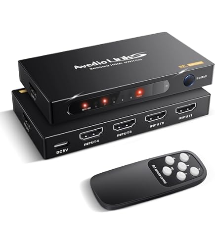 NEWCARE 8K@60Hz HDMI Switch In Out, 4K@120Hz HDMI Splitter