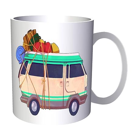 Nuevo Camper Van Hipster 330 ml taza m456: Amazon.es: Hogar