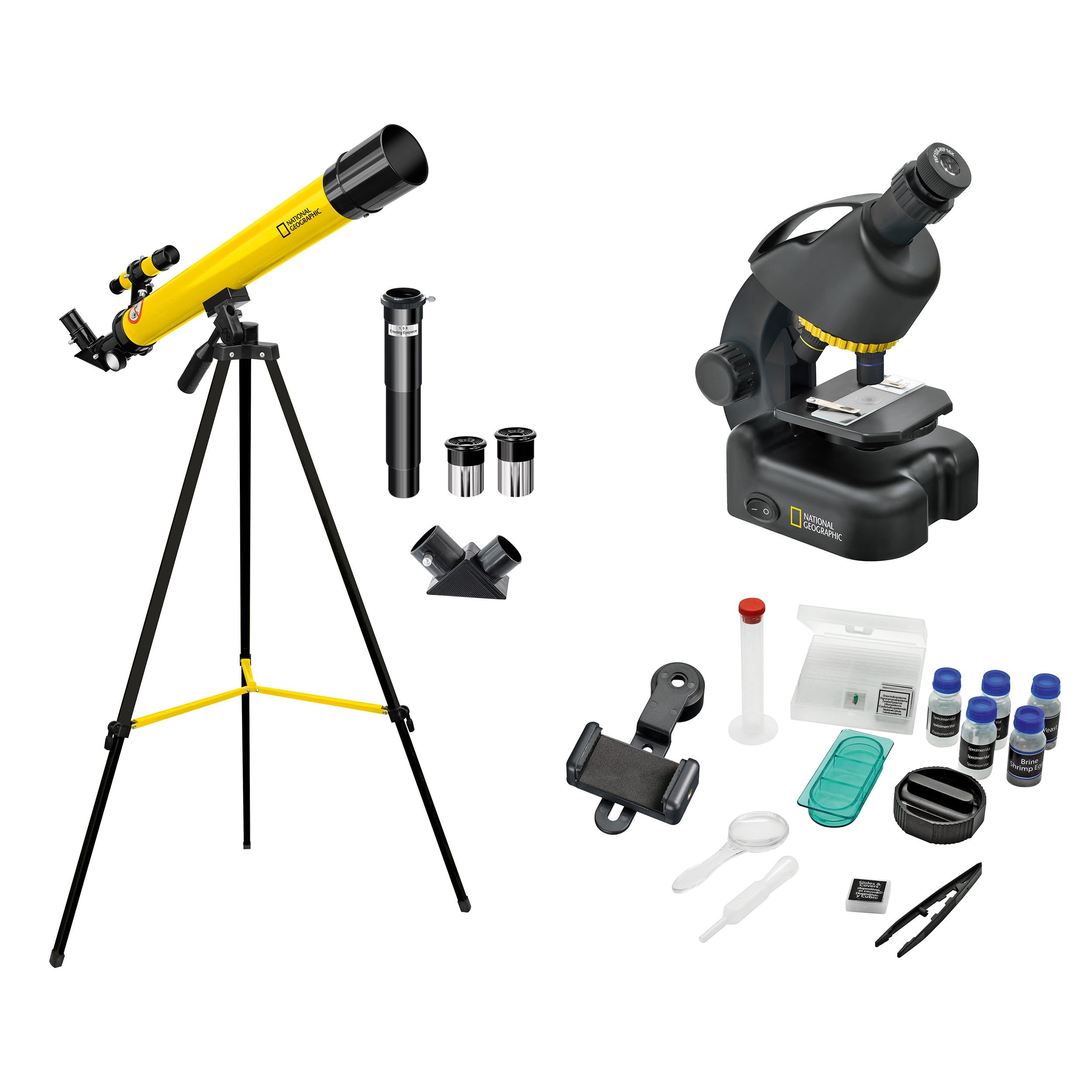 National Geographic 50/600 Telescope, Microscope 640x & Smartphone Adapter Kit