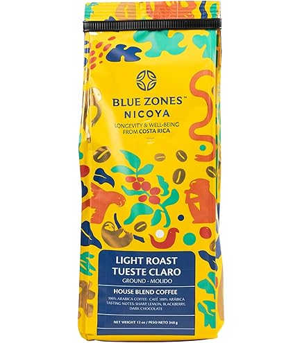 Amazon.com : Blue Zones Nicoya - House Blend Ground Coffee - Pack