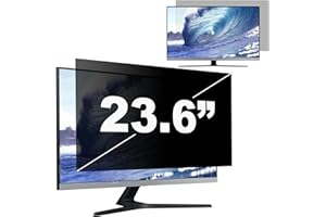 Computer Monitor Privacy Screen 23.6 In for 16:9 Aspect Widescreen, Removable Anti Glare Blue Light Privacy Filter, Anti-Scra