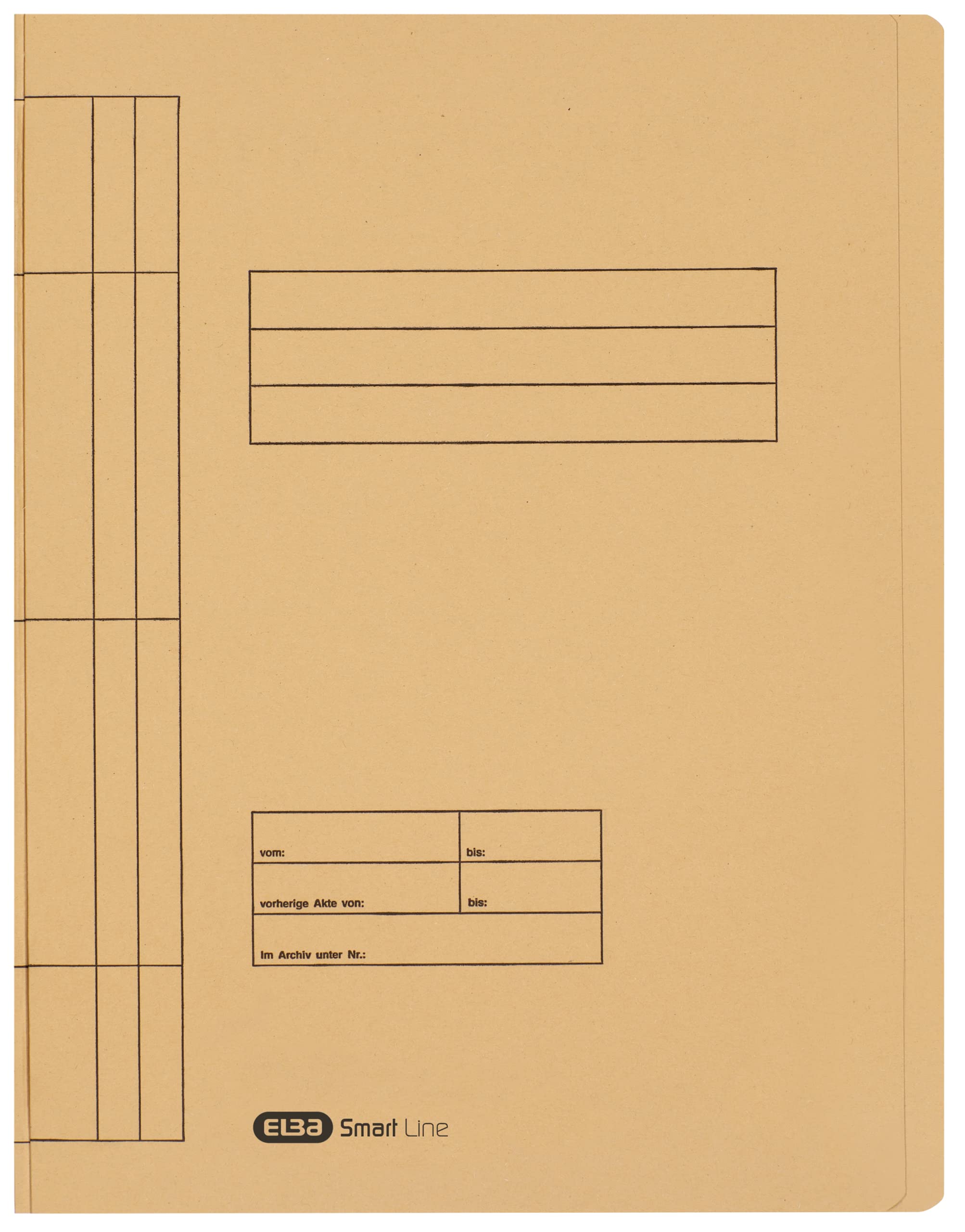 Elba 20451CH File Folder Manila Cardboard for 200 DIN A4 Pages Set of 100 250 g/sqm Chamois
