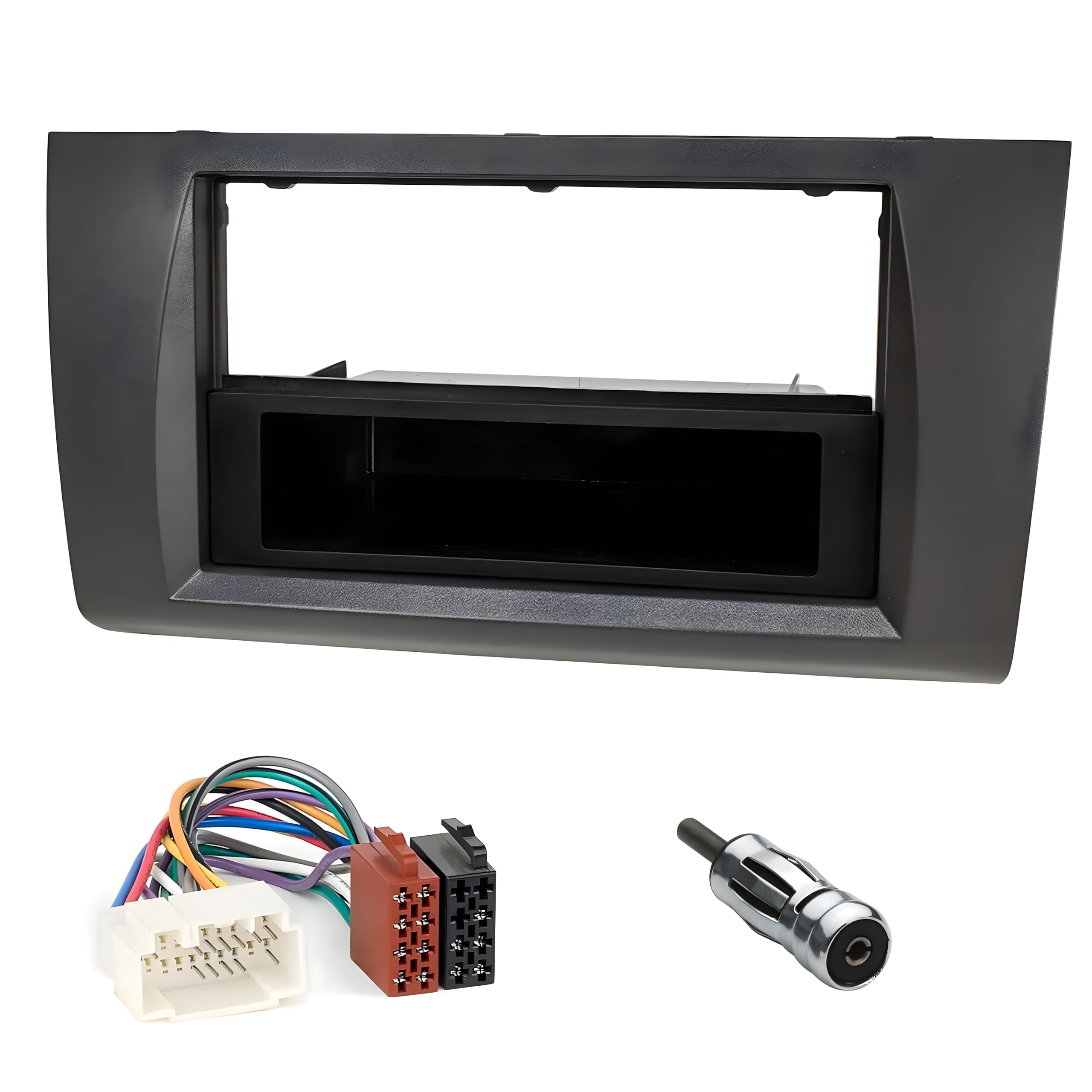 Sound-way Double DIN Car Radio Installation Kit, 2 DIN Front Panel Frame, ISO Connector Cable, Antenna Adapter, compatible with Suzuki Swift