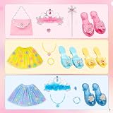LOYO Princess Dress Up Shoes Set with Light Up Skirts 3 4 5 6 Years view 6